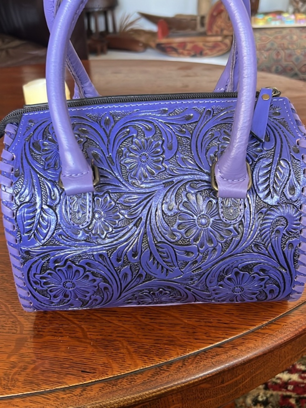 purple speedy bag